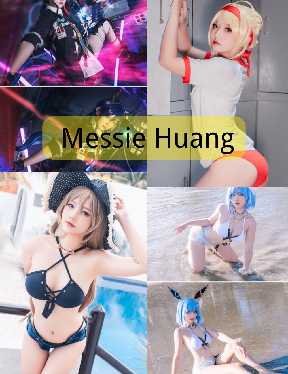 泳装美女Messie Huang写真cos作品