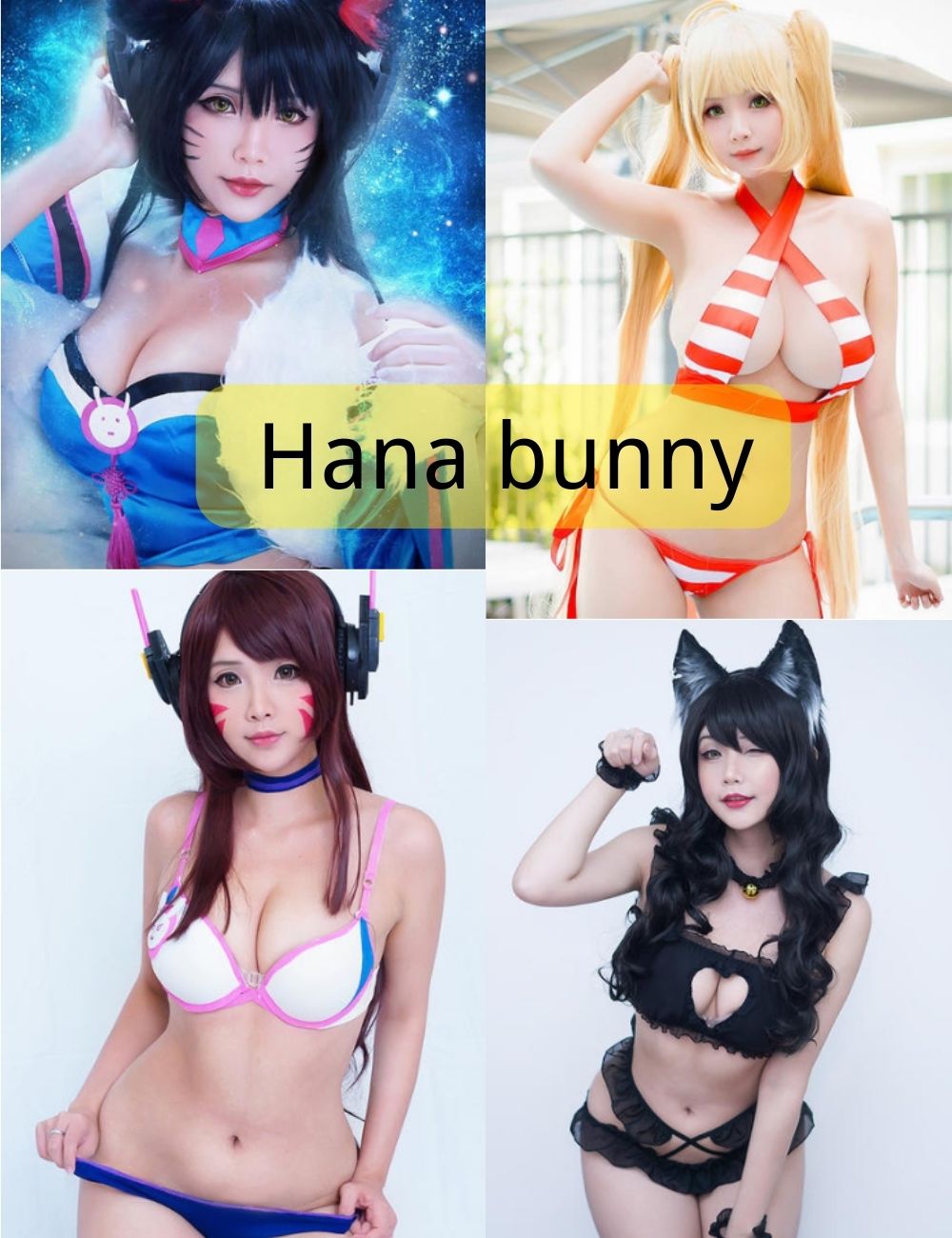 cos美女Hana bunny写真作品合集